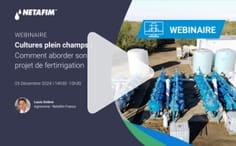 WEBINAIRE : La fertirrigation pour les cultures plein champ, en 1H